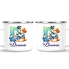 Personalised Cute Animal Alphabet Kids Mug – Custom Name Cup with Animal Letter Design | 11 oz, 6 oz & Enamel Options