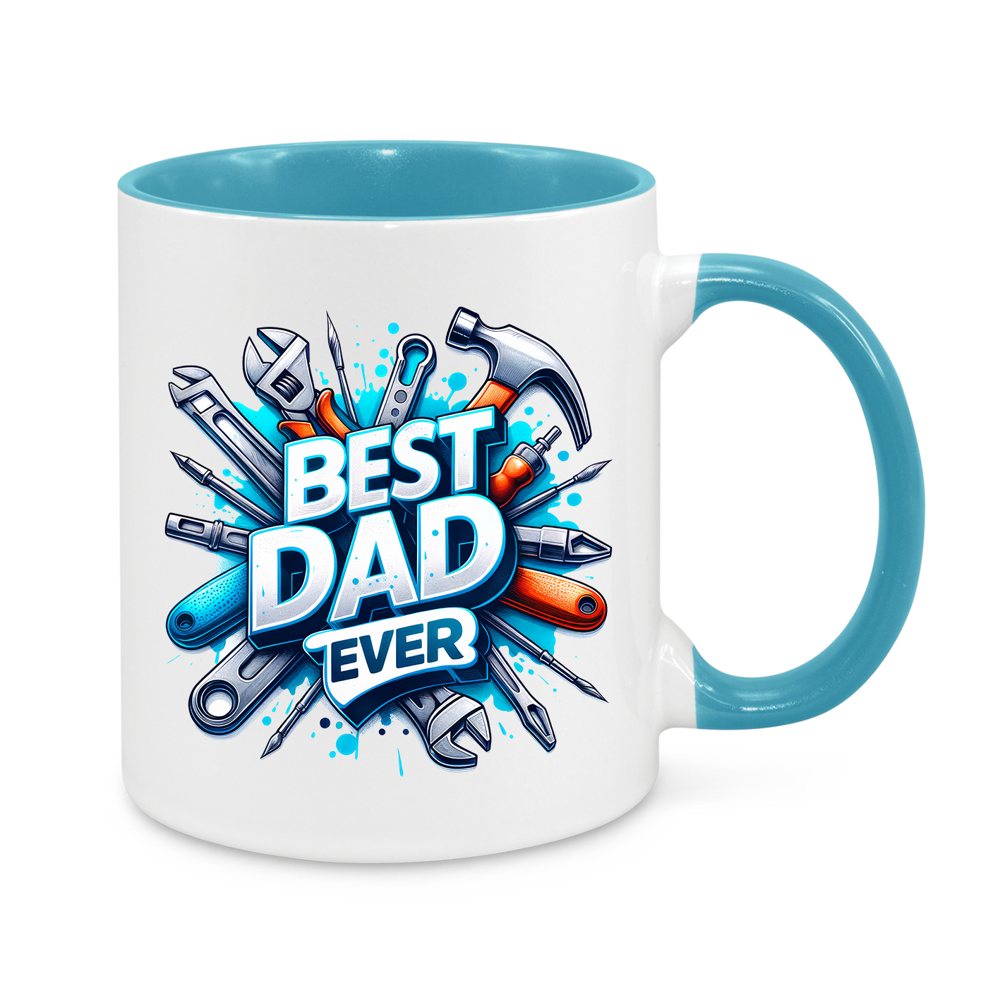 Best Dad Ever Mug – Tool-Themed 11oz Coffee Cup – Perfect Gift for Handy Dads, Father’s Day or Birthday