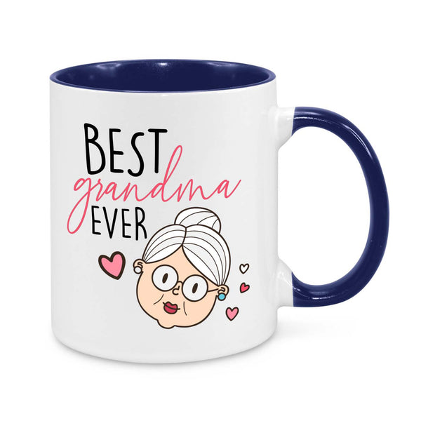 Best Grandma Ever – Cute & Funny Personalised Grandma Mug | Thoughtful Gift for Nana, Granny, or Gigi