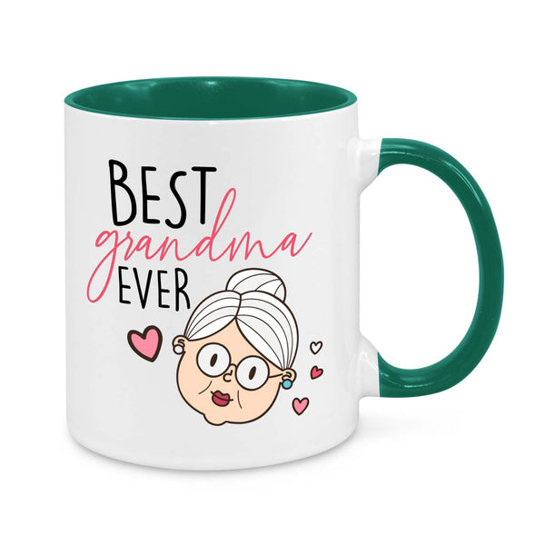 Best Grandma Ever – Cute & Funny Personalised Grandma Mug | Thoughtful Gift for Nana, Granny, or Gigi