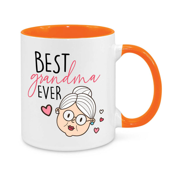 Best Grandma Ever – Cute & Funny Personalised Grandma Mug | Thoughtful Gift for Nana, Granny, or Gigi