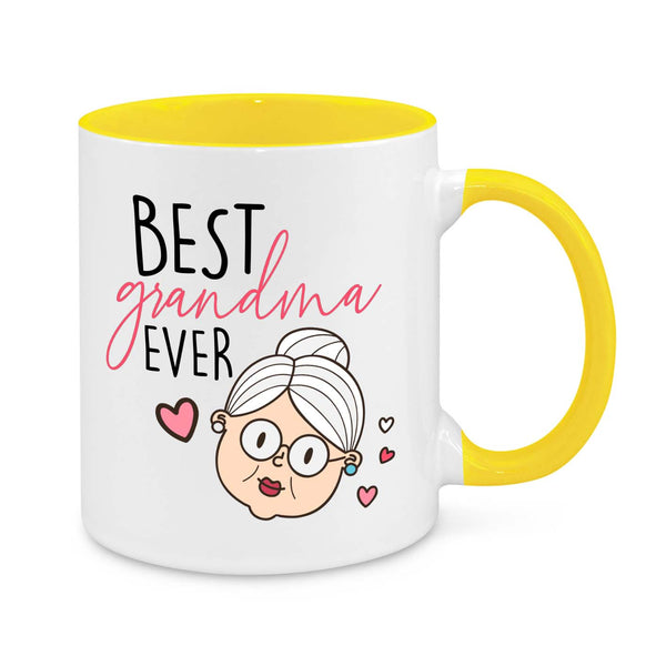 Best Grandma Ever – Cute & Funny Personalised Grandma Mug | Thoughtful Gift for Nana, Granny, or Gigi