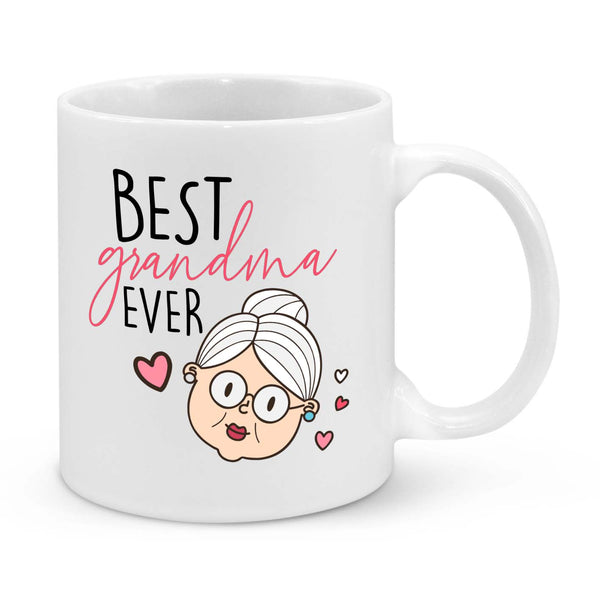 Best Grandma Ever – Cute & Funny Personalised Grandma Mug | Thoughtful Gift for Nana, Granny, or Gigi