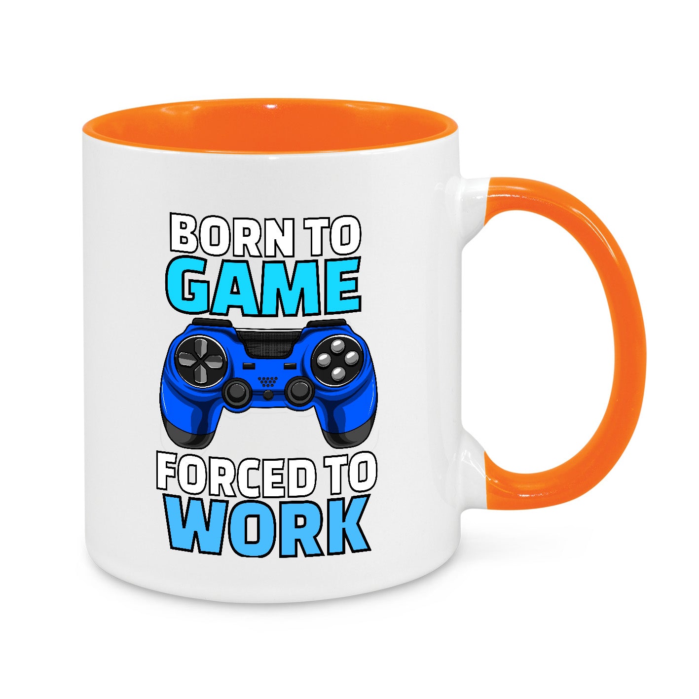 Born to Game, Forced to Work – Funny Gamer Mug