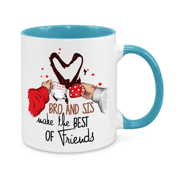 Bro and Sis Make the Best of Friends Novelty Mug