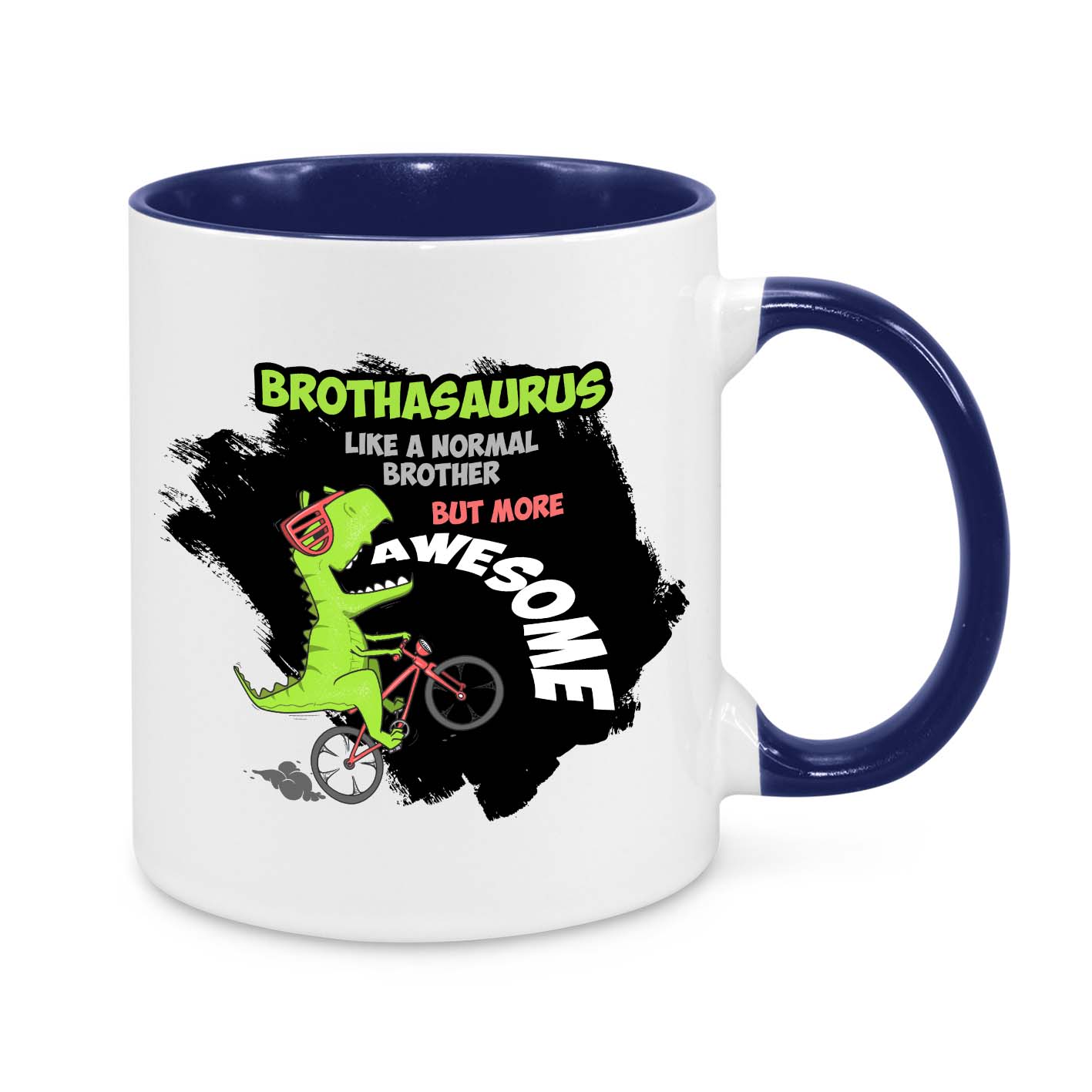 Brothasaurus Mug – Funny Dinosaur Gift for Brothers, Birthday & Christmas Present