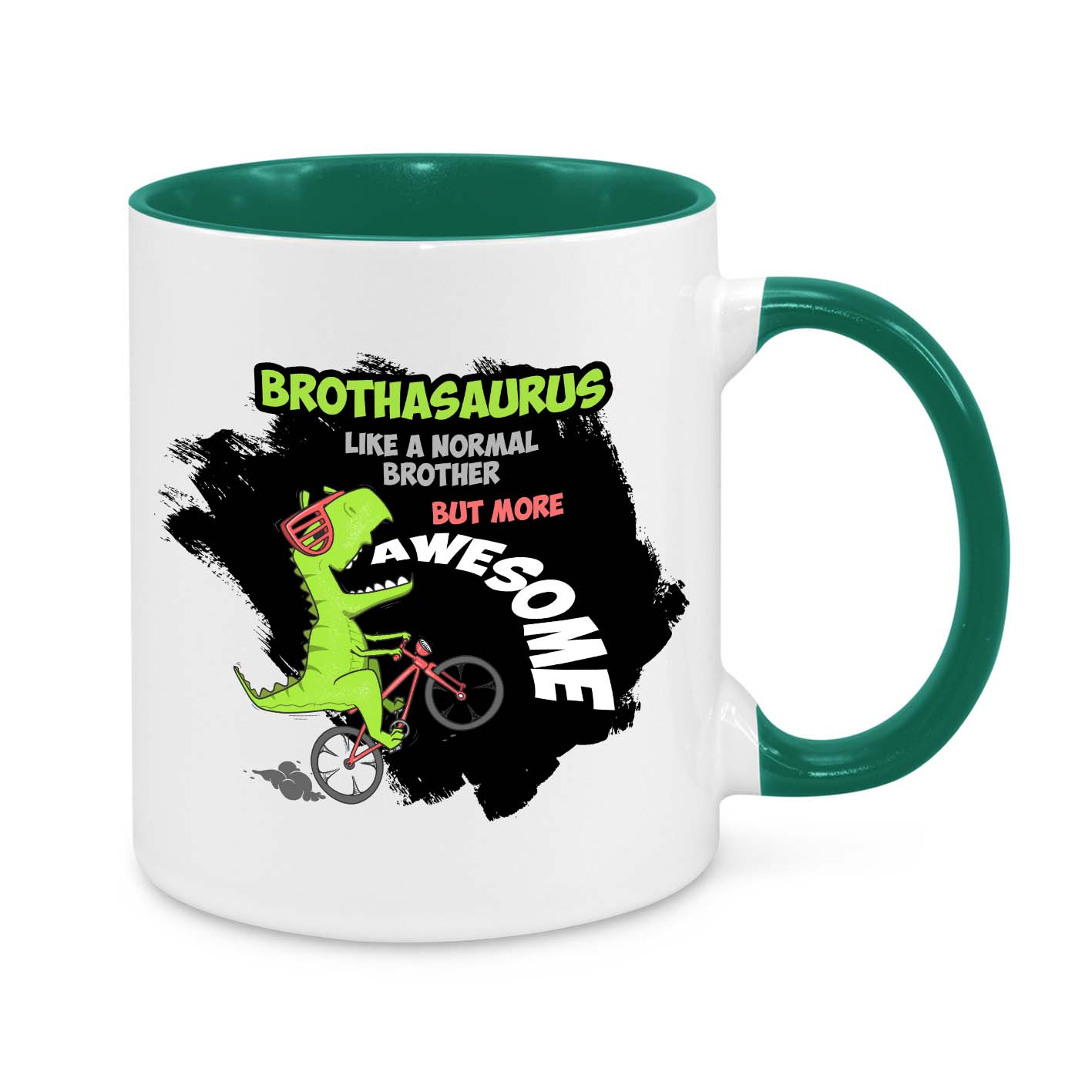 Brothasaurus Mug – Funny Dinosaur Gift for Brothers, Birthday & Christmas Present