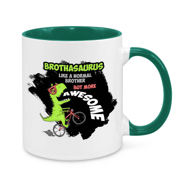 Brothasaurus Mug – Funny Dinosaur Gift for Brothers, Birthday & Christmas Present