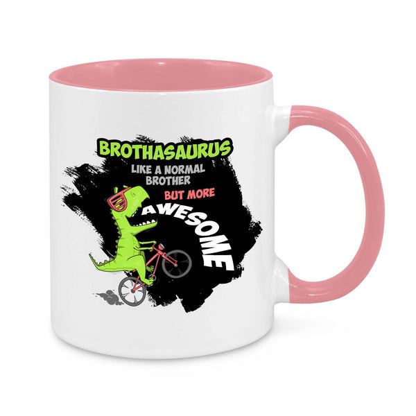 Brothasaurus Mug – Funny Dinosaur Gift for Brothers, Birthday & Christmas Present