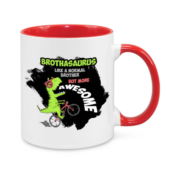Brothasaurus Mug – Funny Dinosaur Gift for Brothers, Birthday & Christmas Present