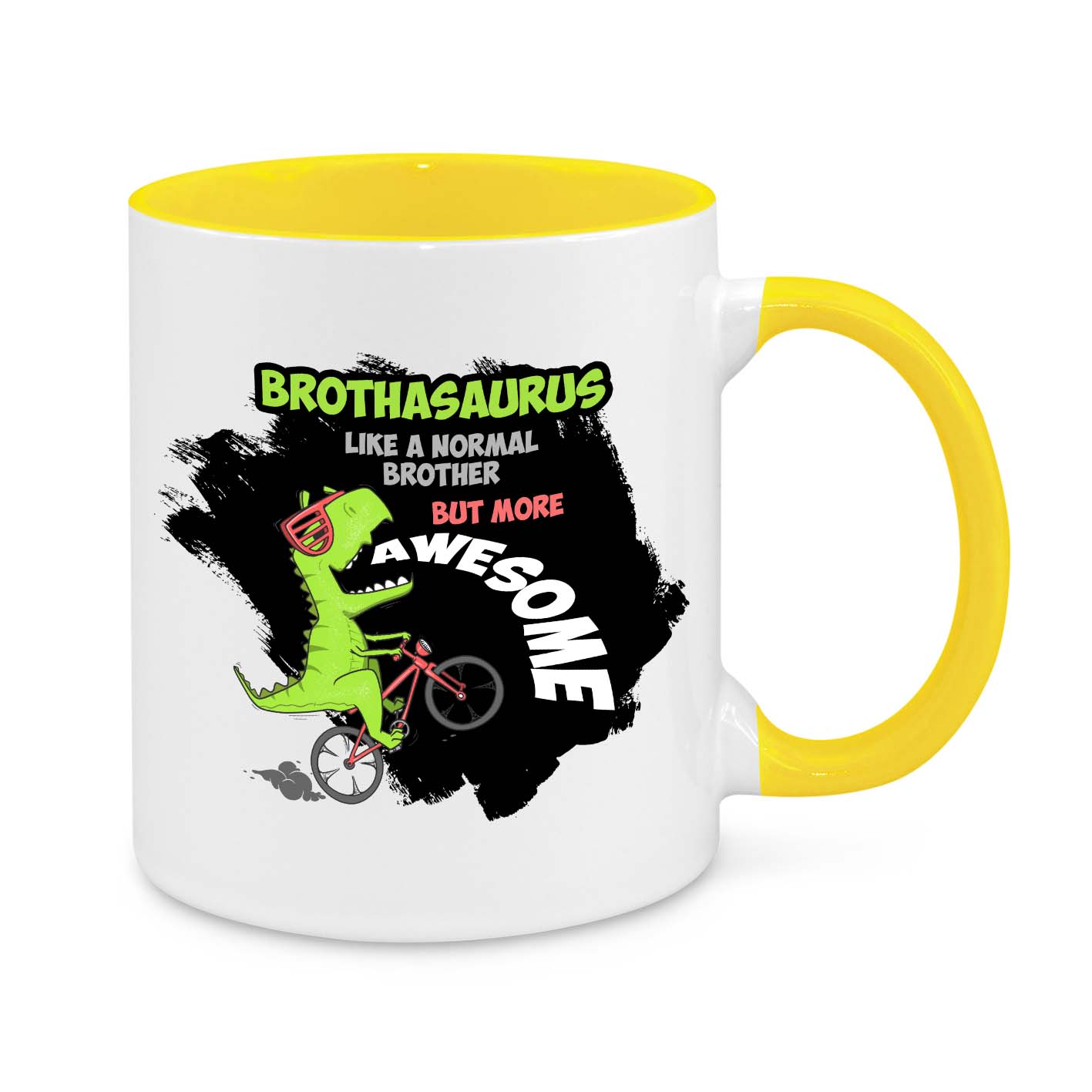 Brothasaurus Mug – Funny Dinosaur Gift for Brothers, Birthday & Christmas Present