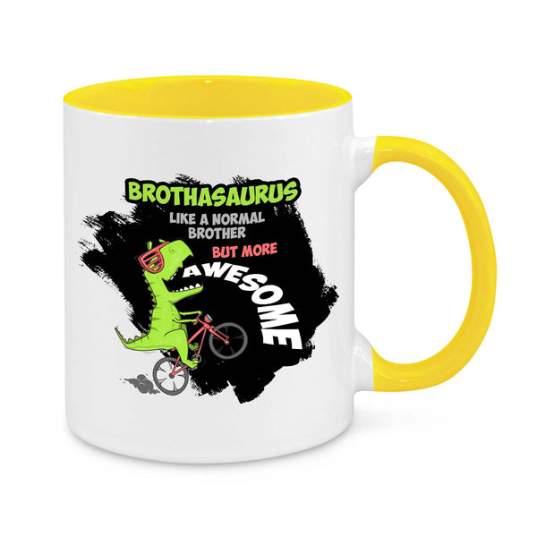 Brothasaurus Mug – Funny Dinosaur Gift for Brothers, Birthday & Christmas Present
