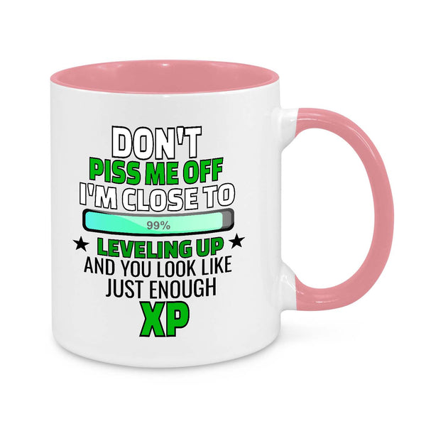 Funny Gamer Mug – Don’t Piss Me Off, I’m Close to Leveling Up!