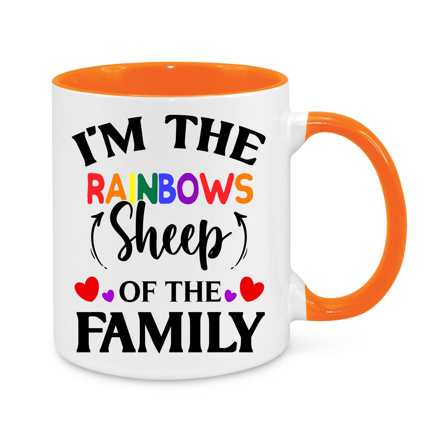 I am the Rainbow Sheep of The Family Novelty Mug