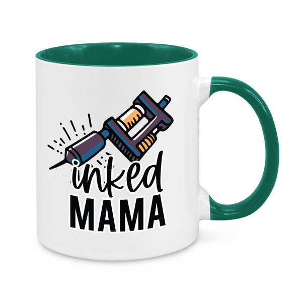 "Inked Mama" Mug β Tattooed Mom Coffee Cup
