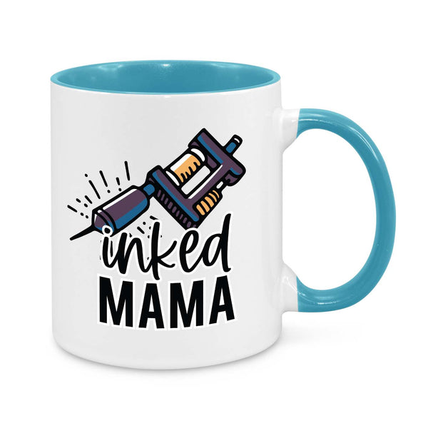 "Inked Mama" Mug β Tattooed Mom Coffee Cup