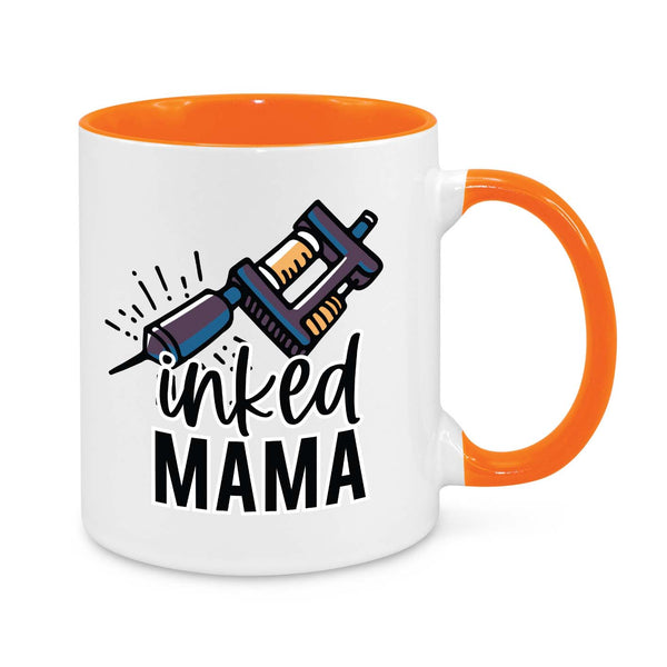 "Inked Mama" Mug β Tattooed Mom Coffee Cup