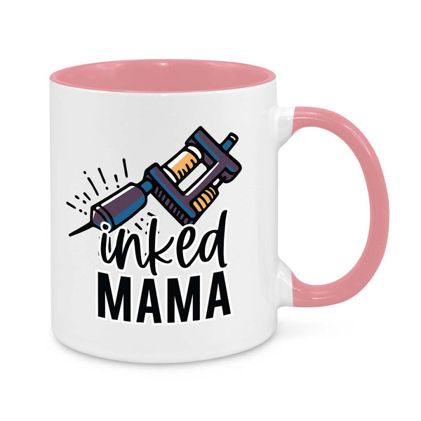 "Inked Mama" Mug β Tattooed Mom Coffee Cup