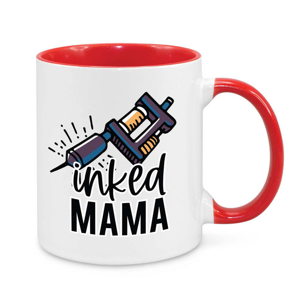 "Inked Mama" Mug β Tattooed Mom Coffee Cup
