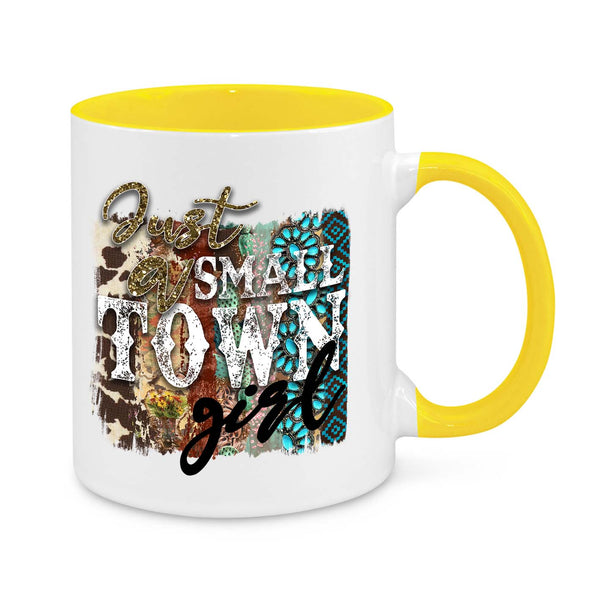 "Just a Small Town Girl" Mug – Rustic & Country-Chic Coffee Cup