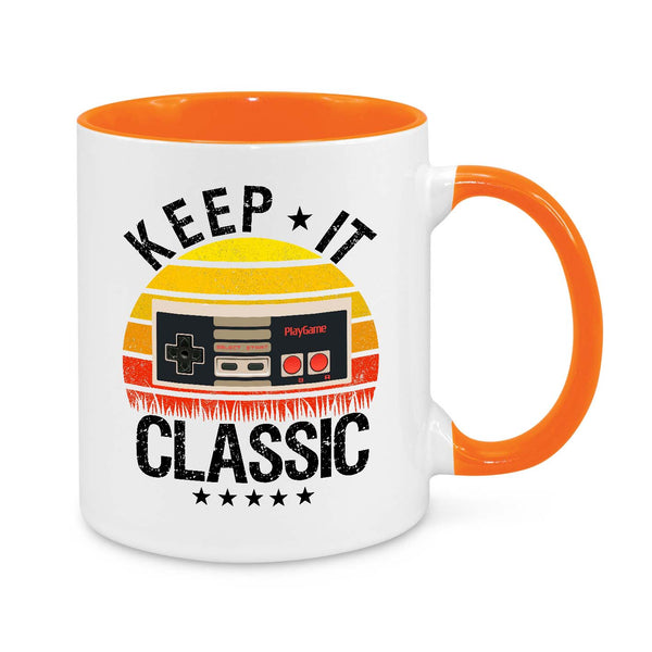 Retro Gamer Mug – "Keep It Classic" Vintage Gaming Coffee Cup for Nostalgic Gamers