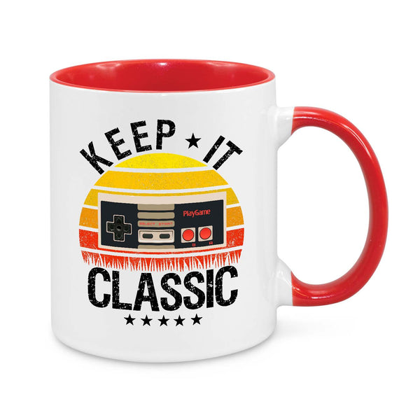 Retro Gamer Mug – "Keep It Classic" Vintage Gaming Coffee Cup for Nostalgic Gamers