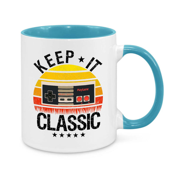 Retro Gamer Mug – "Keep It Classic" Vintage Gaming Coffee Cup for Nostalgic Gamers