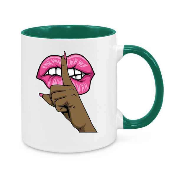 Be Quiet! Girl Novelty Mug