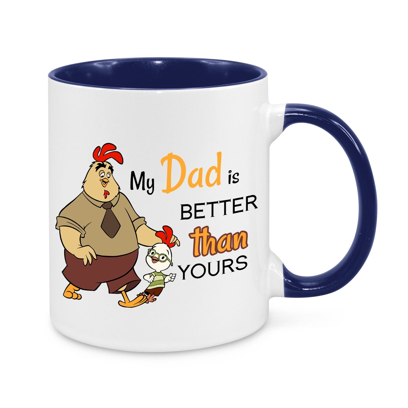 My Dad Is Better Than Yours Coffee Mug – Funny Father’s Day Gift – Dad & Kid Cartoon Design
