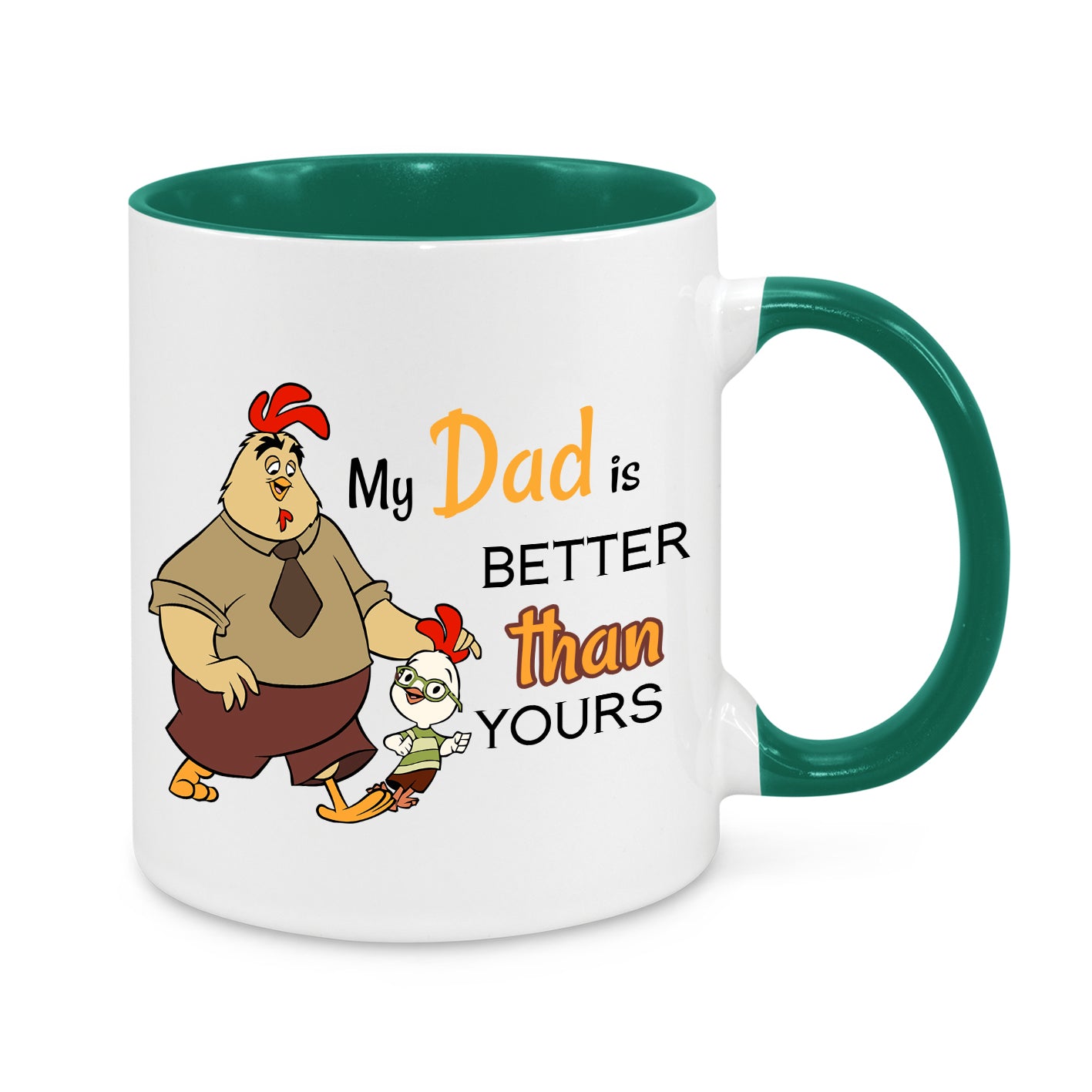 My Dad Is Better Than Yours Coffee Mug – Funny Father’s Day Gift – Dad & Kid Cartoon Design