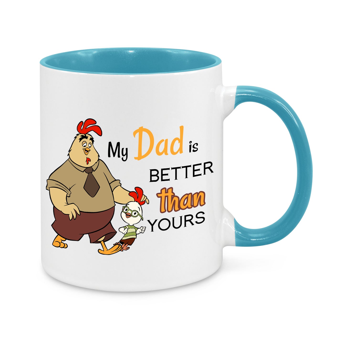 My Dad Is Better Than Yours Coffee Mug – Funny Father’s Day Gift – Dad & Kid Cartoon Design