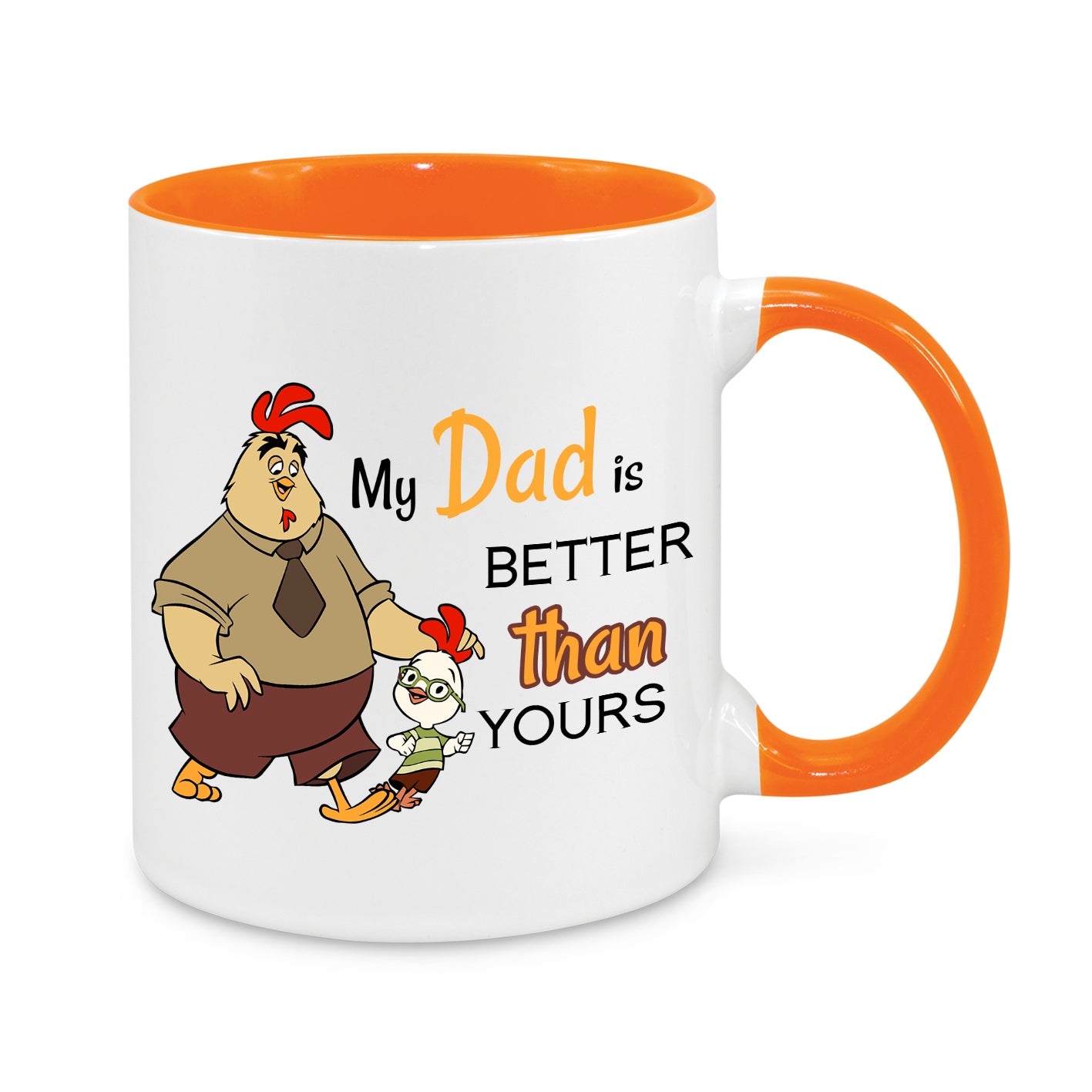 My Dad Is Better Than Yours Coffee Mug – Funny Father’s Day Gift – Dad & Kid Cartoon Design