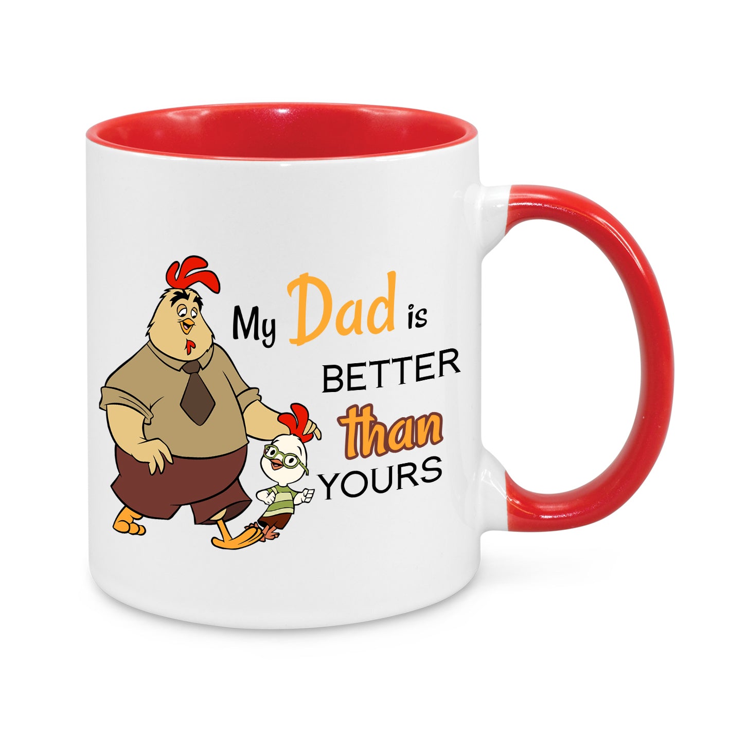 My Dad Is Better Than Yours Coffee Mug – Funny Father’s Day Gift – Dad & Kid Cartoon Design