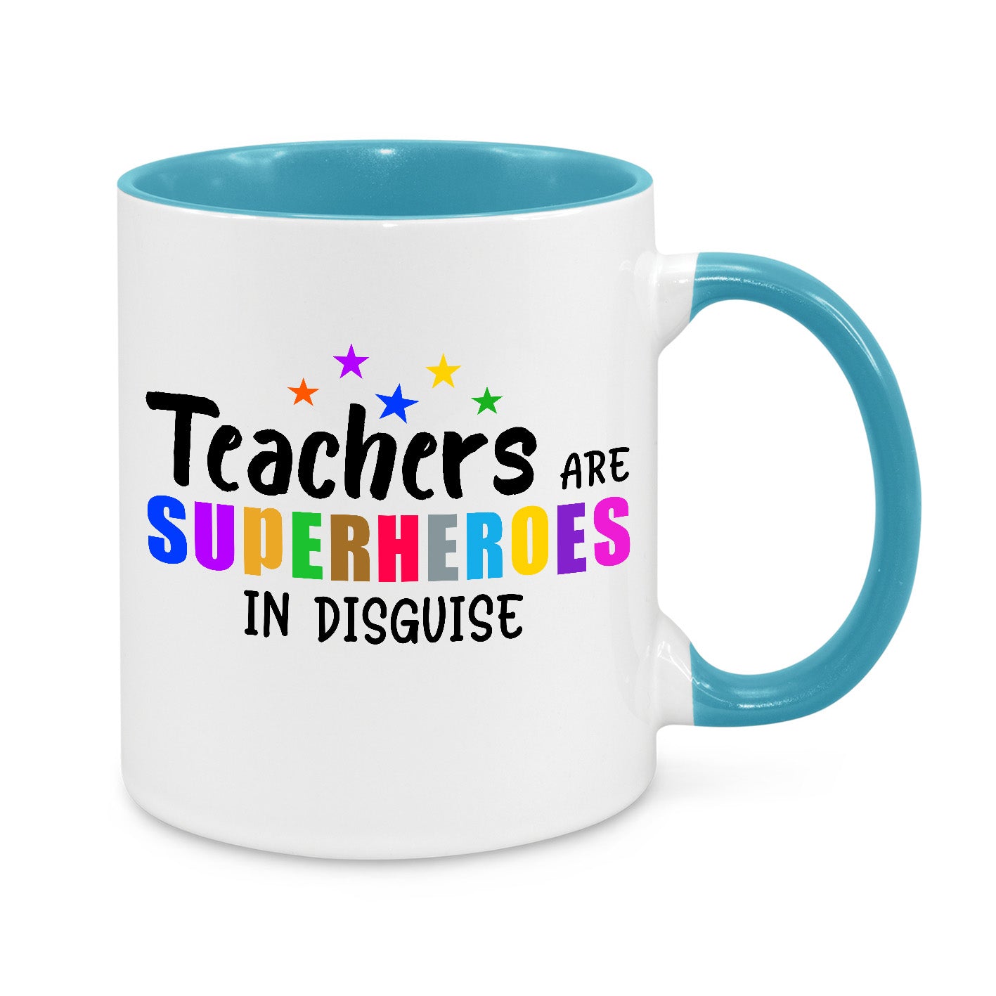 Teachers Are Superheroes In Disguise – Colourful Novelty Mug