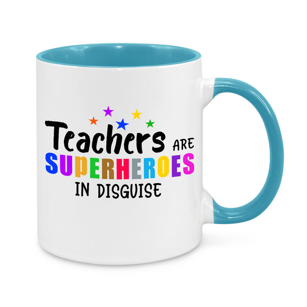 Teachers Are Superheroes In Disguise – Colourful Novelty Mug