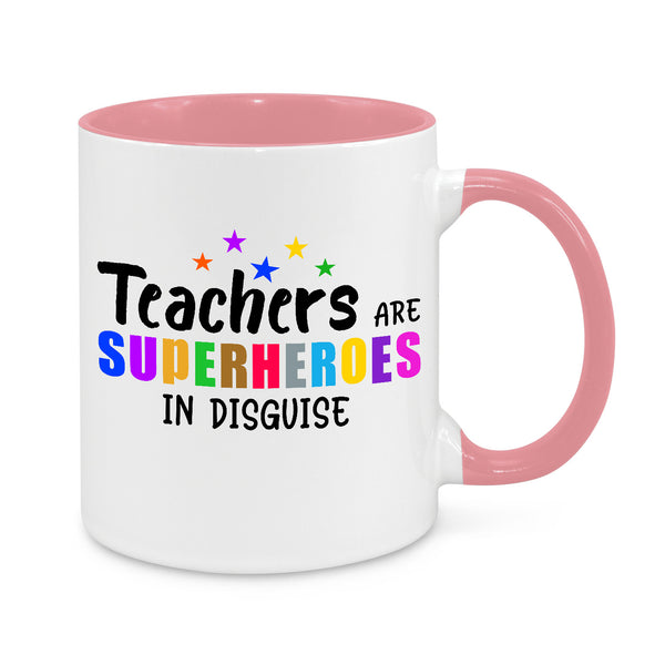 Teachers Are Superheroes In Disguise – Colourful Novelty Mug
