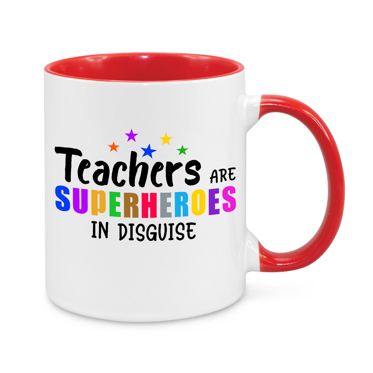 Teachers Are Superheroes In Disguise – Colourful Novelty Mug
