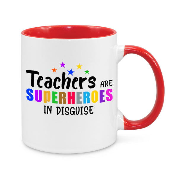 Teachers Are Superheroes In Disguise – Colourful Novelty Mug