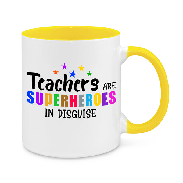 Teachers Are Superheroes In Disguise – Colourful Novelty Mug