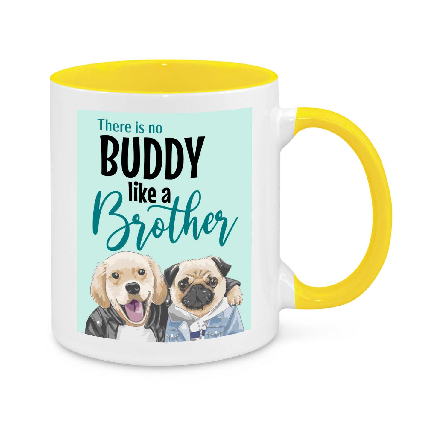 Buddy Like a Brother Mug – Cute Dog-Themed Gift for Brothers & Best Friends
