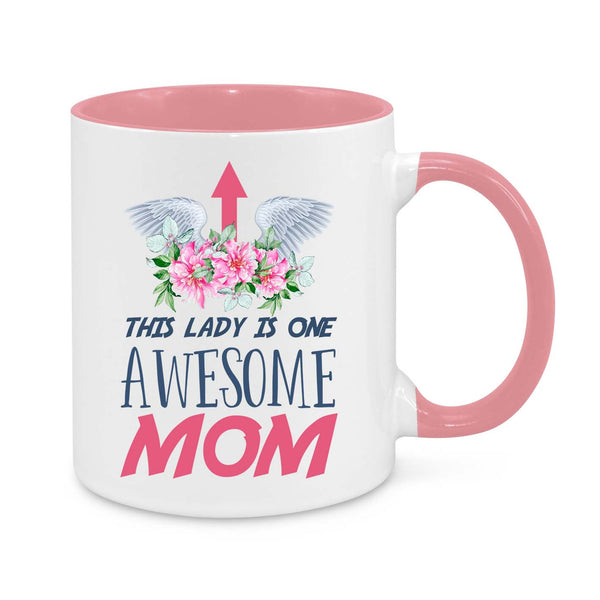 This Lady Is One Awesome Mum – Thoughtful Coffee Mug Gift for Mum