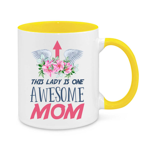 This Lady Is One Awesome Mum β Thoughtful Coffee Mug Gift for Mum