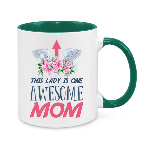 This Lady Is One Awesome Mum β Thoughtful Coffee Mug Gift for Mum