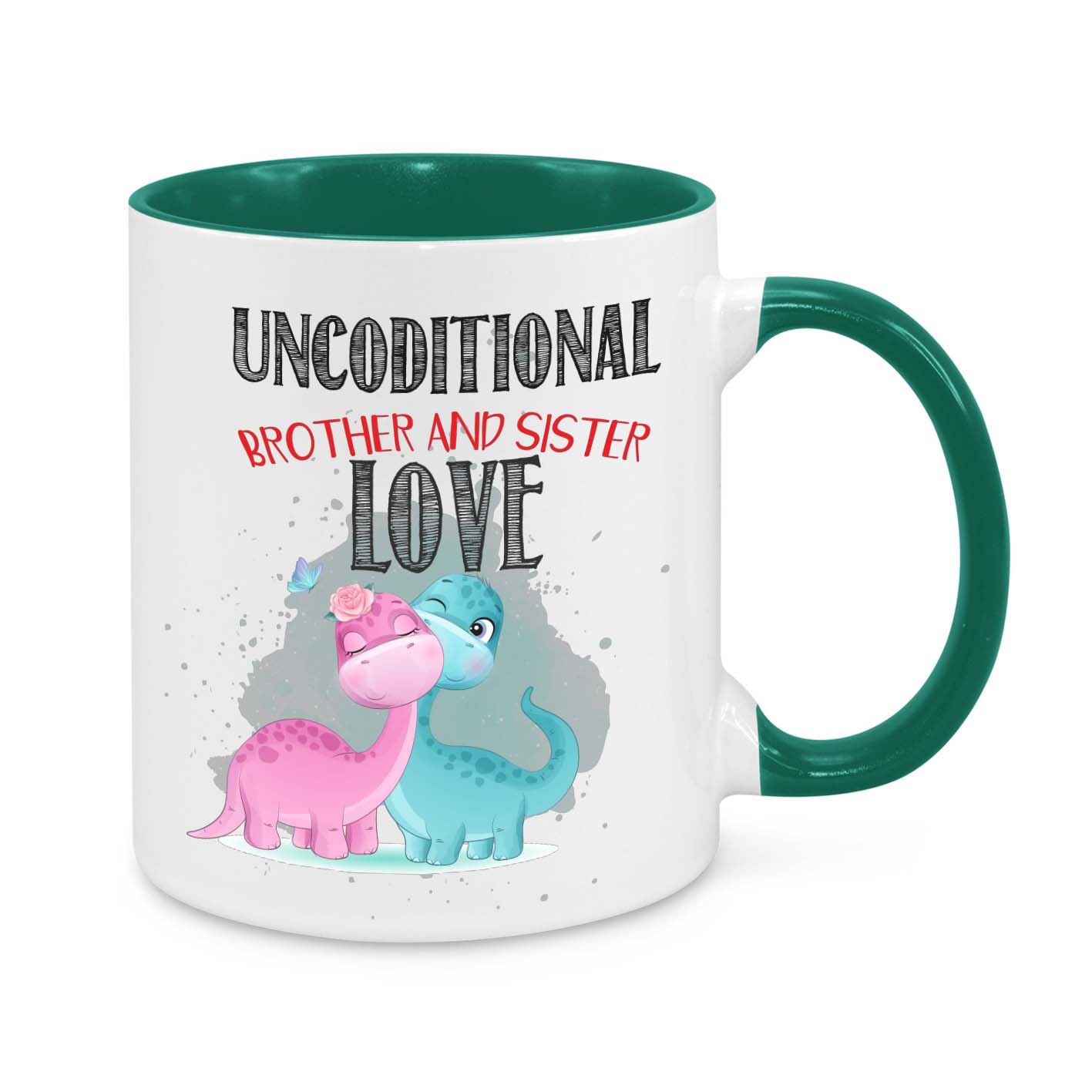 Brother & Sister Love Mug – Cute Dinosaur Sibling Gift | Unbreakable Bond Coffee Cup