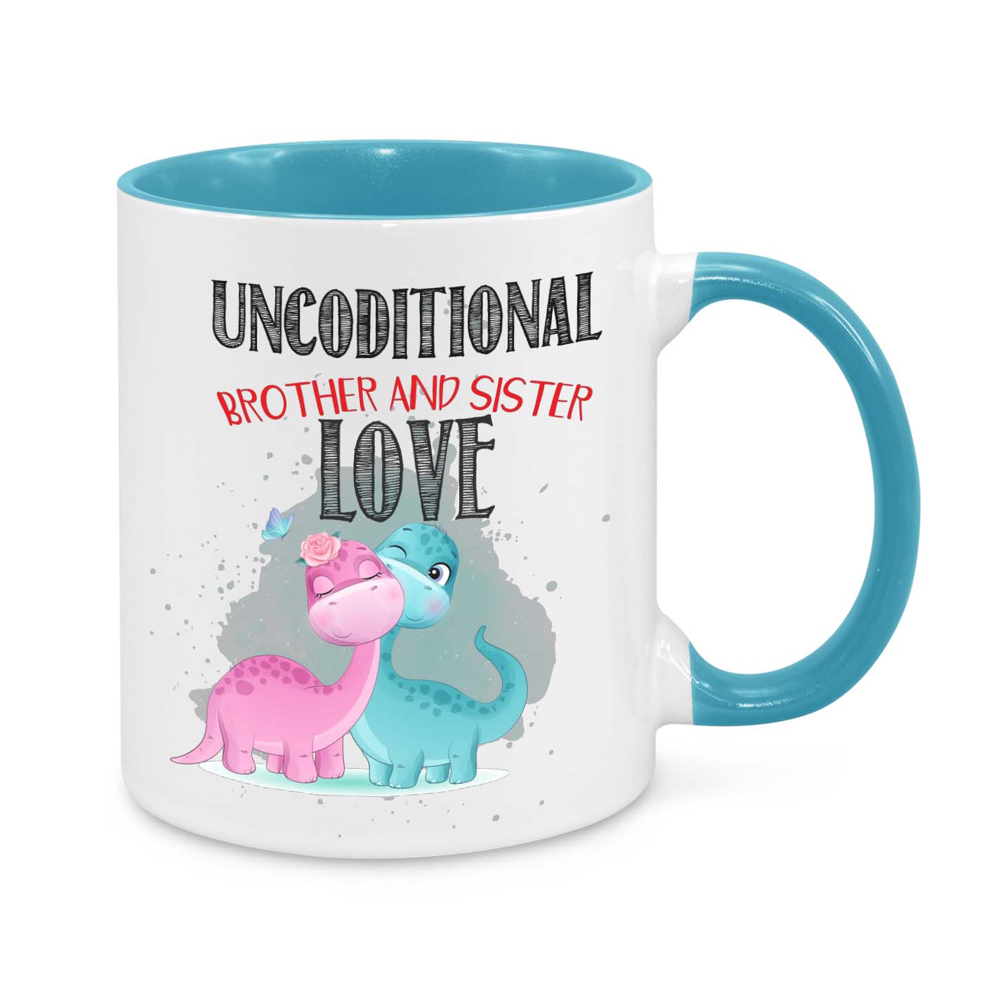 Brother & Sister Love Mug – Cute Dinosaur Sibling Gift | Unbreakable Bond Coffee Cup