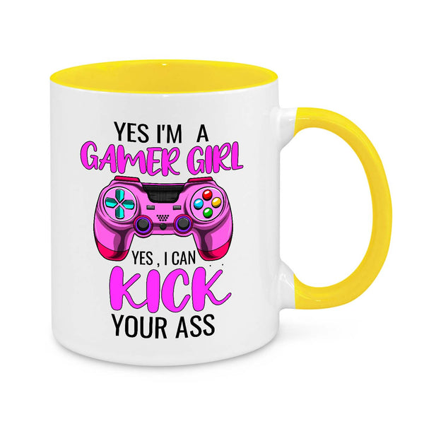 Yes, I'm a Gamer Girl – Funny Gaming Mug for Female Gamers