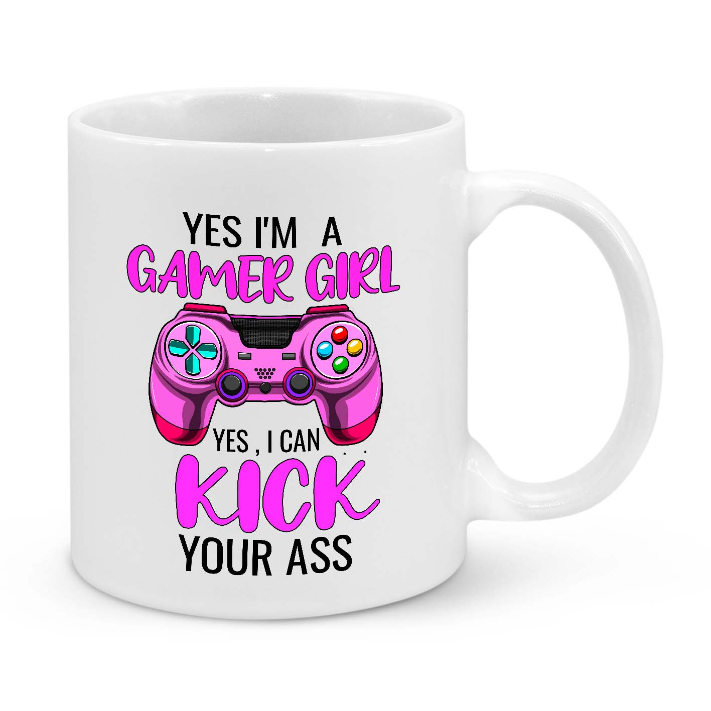 Yes, I'm a Gamer Girl – Funny Gaming Mug for Female Gamers