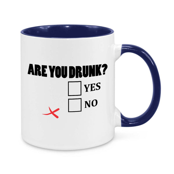 Funny Coffee Mug - "Are You Drunk?" Hilarious Drinking Gift for Friends & Coworkers