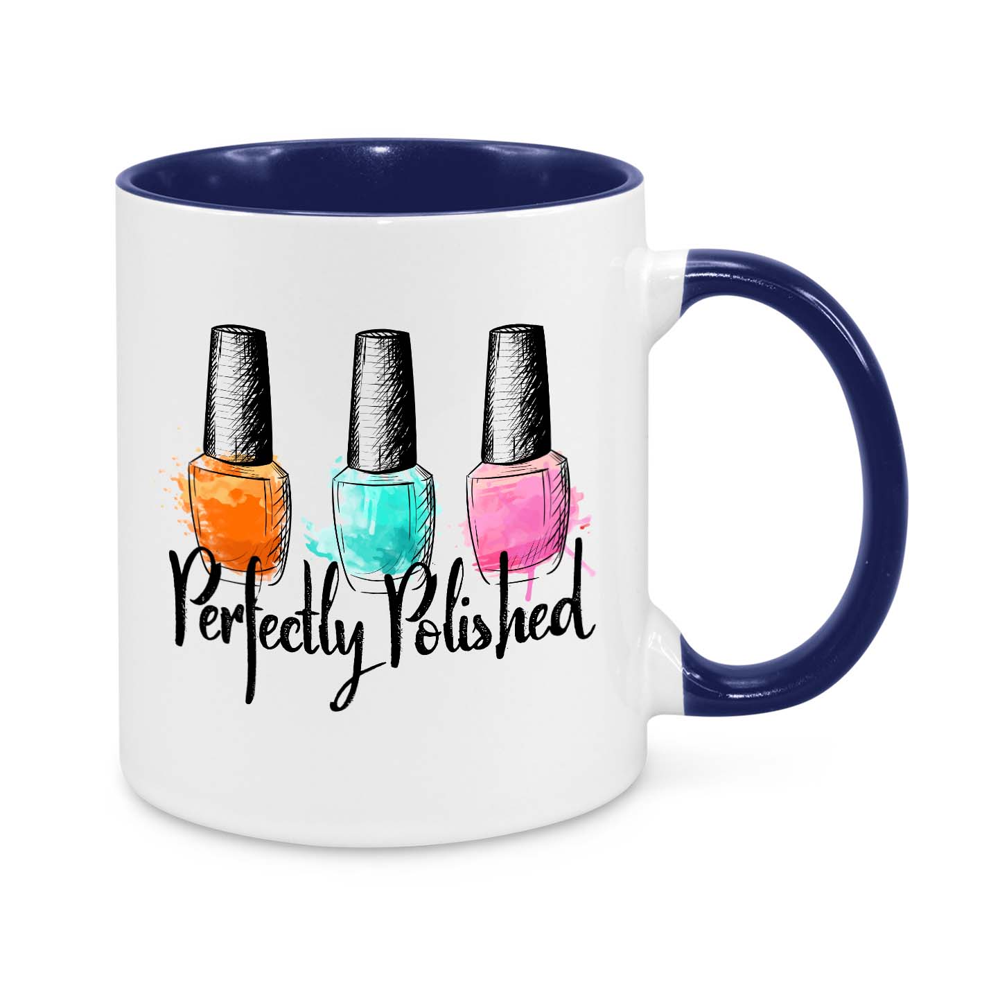 Perfectly Polished Mug – Cute Nail Polish Coffee Cup for Nail Technicians & Beauty Lovers