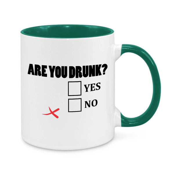 Funny Coffee Mug - "Are You Drunk?" Hilarious Drinking Gift for Friends & Coworkers